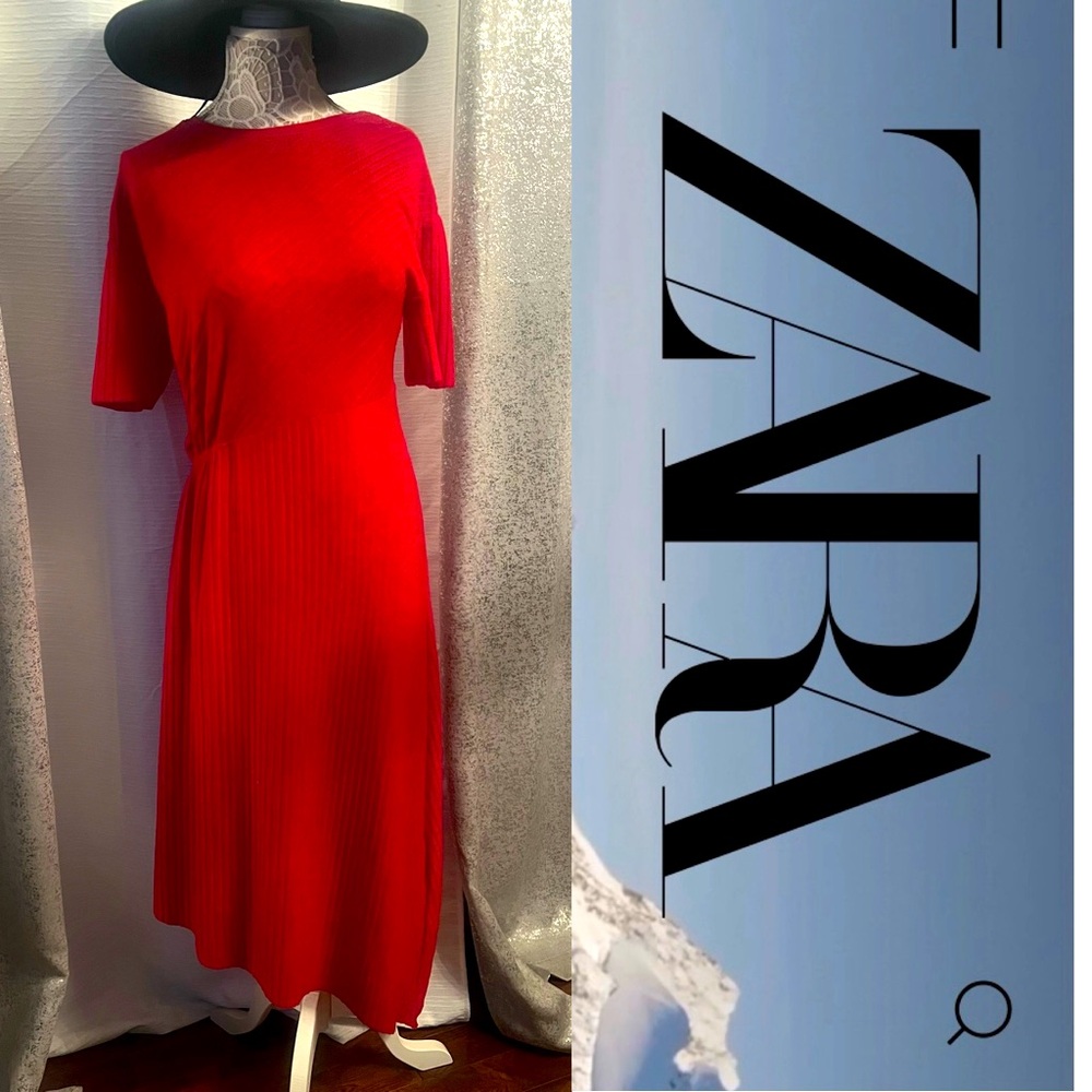Zara red dress.
